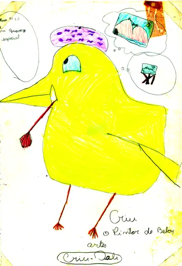 Desenho do Criu Carioca feito por um estudante.