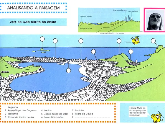 Página do caderno do Roteiro 4: Analisando a paisagem.
