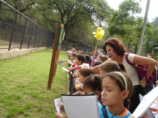 Aula de campo no Jardim Zoológico.